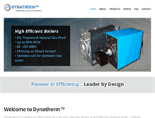 Tablet Screenshot of dynathermboiler.com